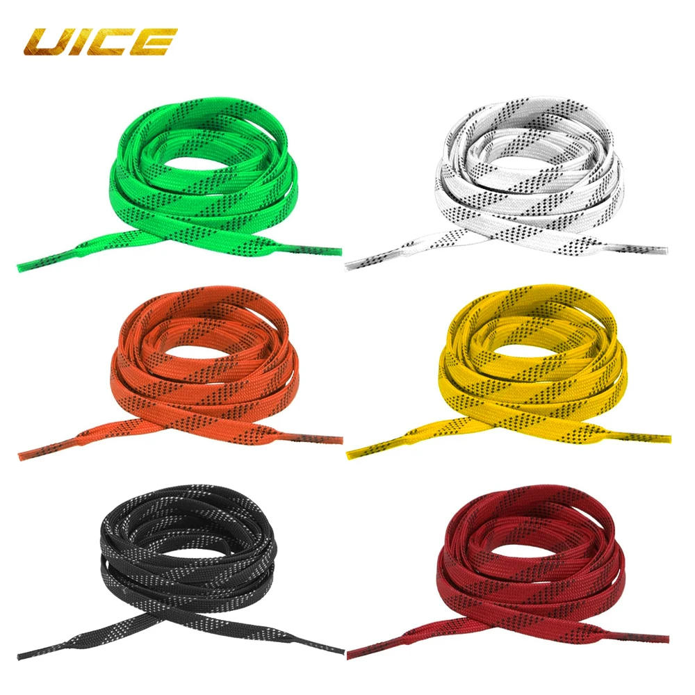 Description Picture 3 of itemIce Hockey Shoelaces 84/96/108/120in Box-Packed Ice Hockey Skate Laces  Dual Layer Braid Extra Reinforced Waxed Tip Shoelace