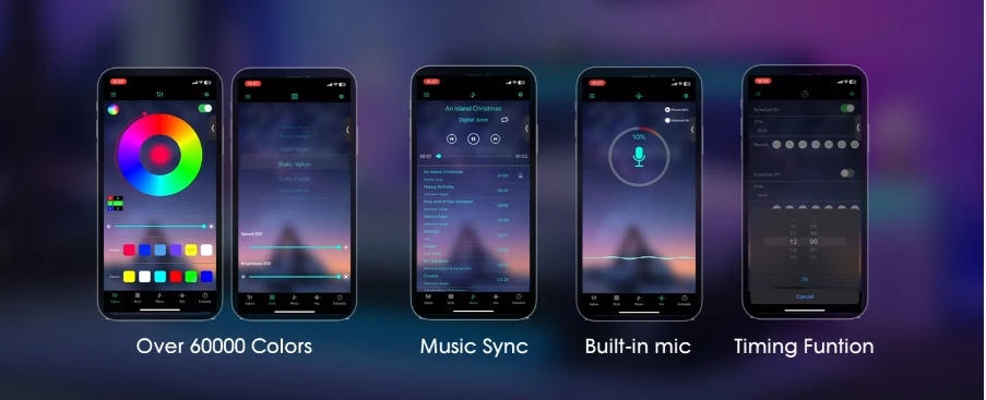 Description Picture 4 of itemUS Twin Bed Frame with LED Lights and Charging Station, Upholstered Bed with Drawers, Wooden Slats, Noise Free, Easy Assembly