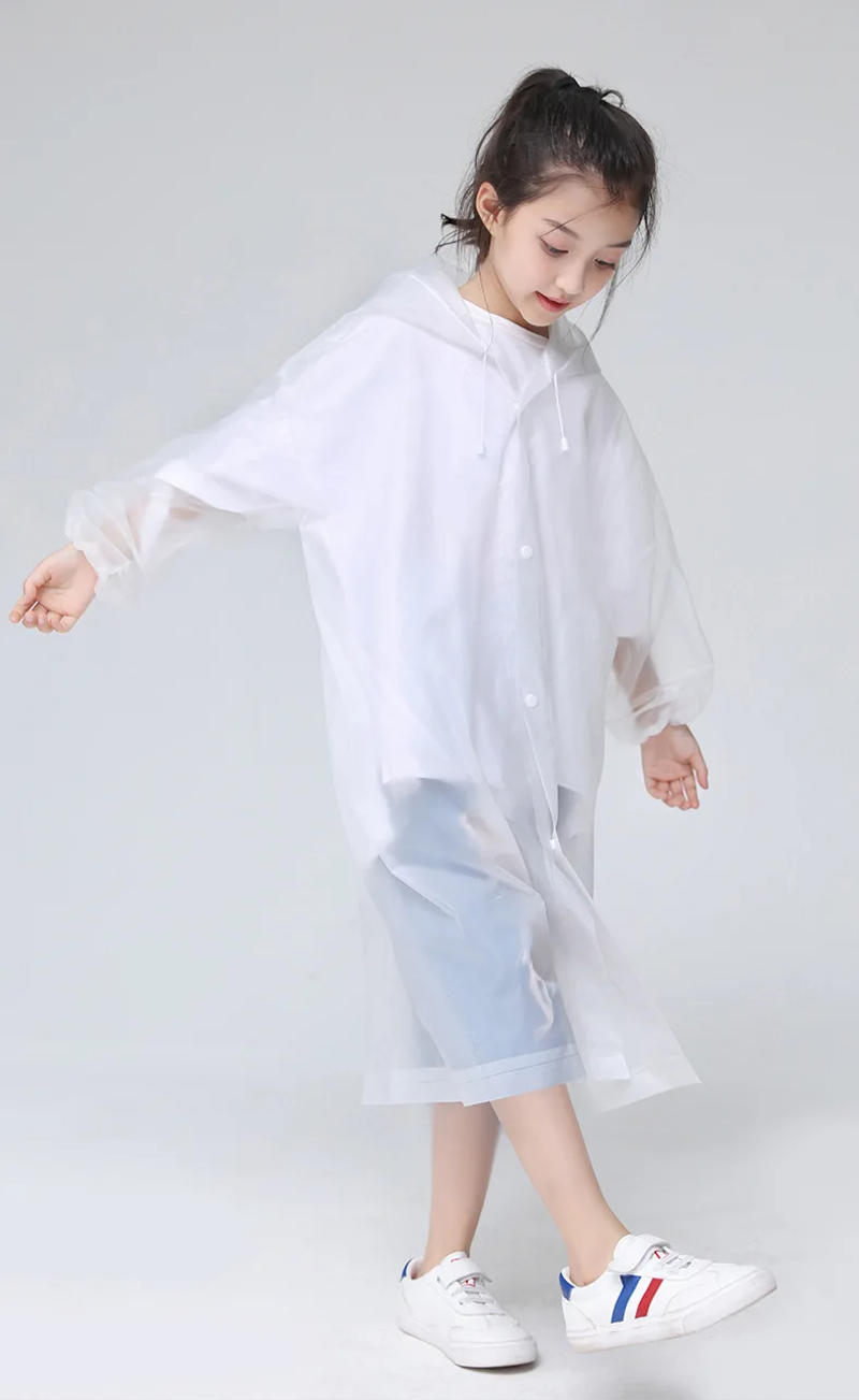 Description Picture 4 of itemChildren Rain Poncho Non-Disposable Travel Rain Gear Coat Outdoor Hiking Accessories Child Raincoat Kids Rainwear Waterproof