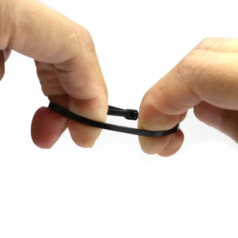 Description Picture 2 of itemBlack Nylon Cable Ties Self Locking 100/150/200mm Plastic Zip Wire Binding Wrap Straps DIY Cable Fasten Organiser