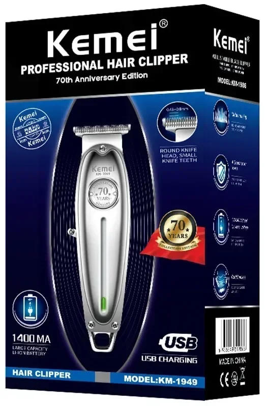 Description Picture 3 of itemOriginal Kemei Full Metal Professional Hair Trimmer For Men Lithium Beard Trimmer Electric Barber Clipper Hair Cutting Machine