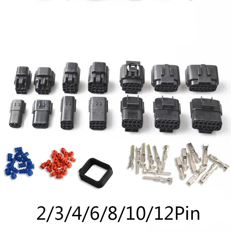 Description Picture 2 of item1set  Way Waterproof Wire Connector Plug 2/3/4/6/8/10/12 Pin 1.8mm Car Auto Sealed Electrical Set Car Truck Socket connectors