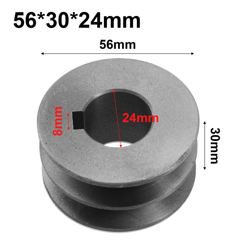 Description Picture 6 of itemMachined for Alignment V Belt Pulley Cast Iron A Type Double Slot Suitable for Motors Works Well with A Type V Belt Timing Belt