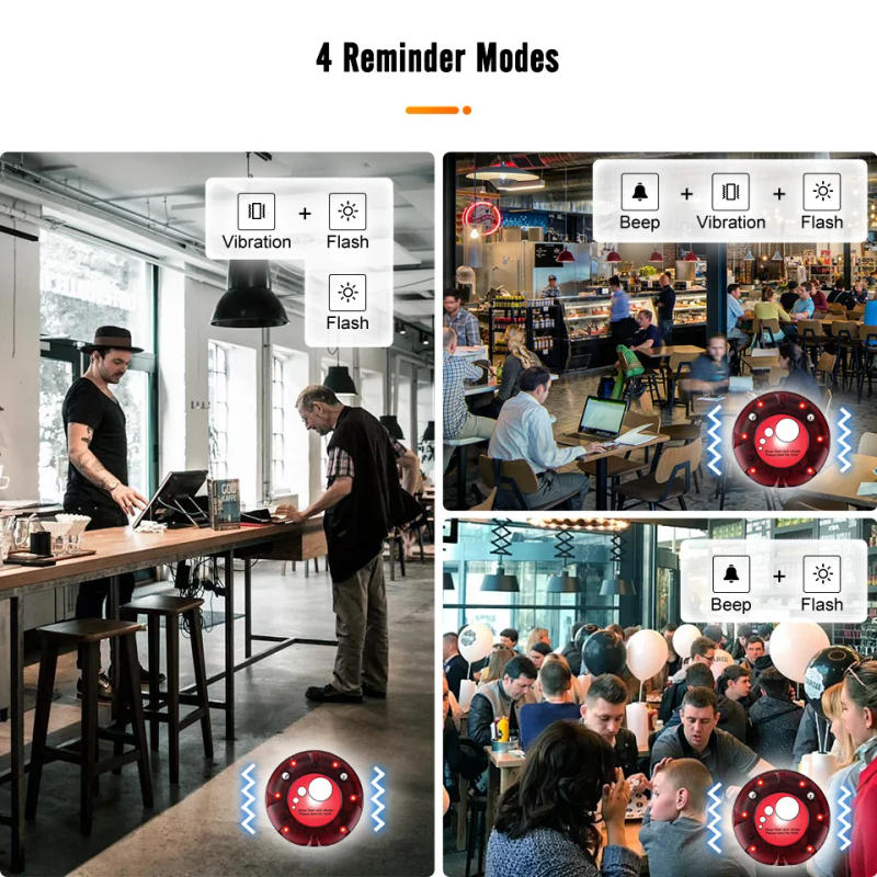 Description Picture 5 of itemRetekess TD158 Pagers For Restaurant Vibrator Coaster Buzzers Receiver Calling System Waterproof Keyboard Food Truck Bar Cafe