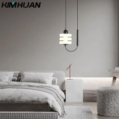 Modern Designer LedChandelier Black For Bedroom Bedside Chandelier House Decor Lighting Suspension Design Lusters Luminaires