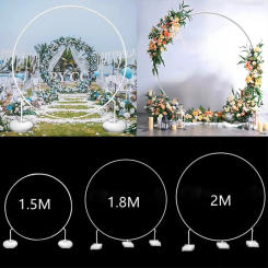 Round Balloon Arch Balloon Circle Stand Holder Frame Ring Birthday Baloon Wedding Party Decoration Balloon Ring Stand Background