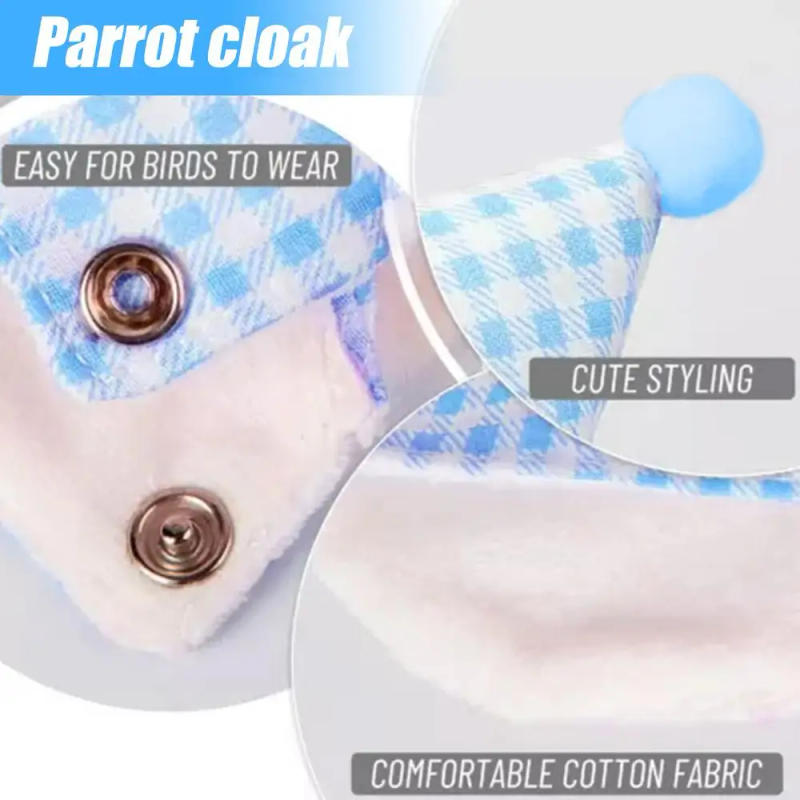Description Picture 2 of itemBird Clothes for Cockatiel Parakeets Parrots Costume Cloak Washable Small Animals Apparel Cosplay Photo Prop Animals Apparel