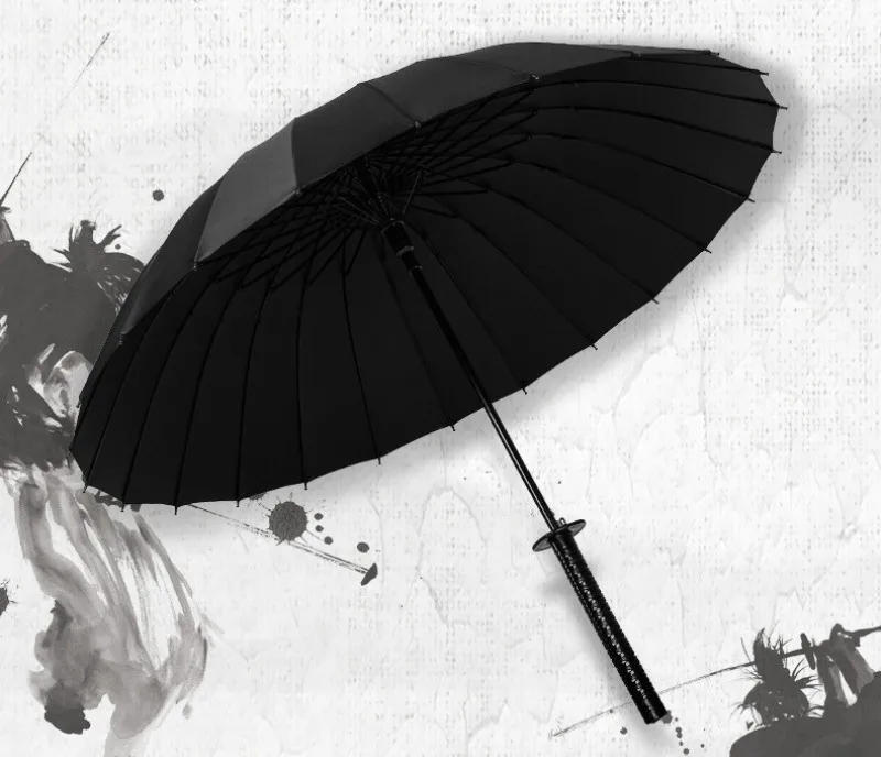 Description Picture 4 of itemExquisite Katana Umbrellas Real Size Japanese Katana Samurai Long Parasol Anime Cosplay Prop Life Supplies Home Accessories