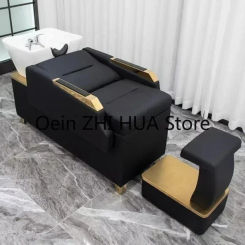 Hairdressing Massage Shampoo Chair Fashion Simplicity Hair Salon Dedicated Half Lying Shampoo Chair Lavacabezas Furniture QF50SC