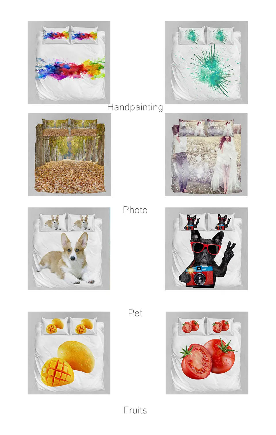 Description Picture 5 of itemDragon Cartoon Comforter Bedding Set,Duvet Cover Bed Set Quilt Cover Pillowcase,King Queen Size Bedding Set for Adult Child Gift