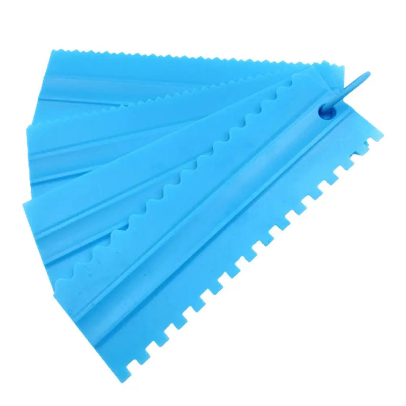 Description Picture 6 of itemCake Comb Scraper Cream Flattener Cake Trowel Spatula Dough Butter Pastry Cutters Cream Scraper Comb Baking Accessories & Tools
