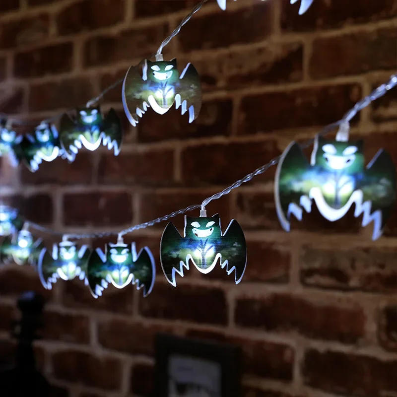 Description Picture 3 of item1.5m 10Led Halloween Light String Pumpkin Skull Eye Balls Ghost Festival Party Lantern Trick Or Treat Happy Halloween Day Decor