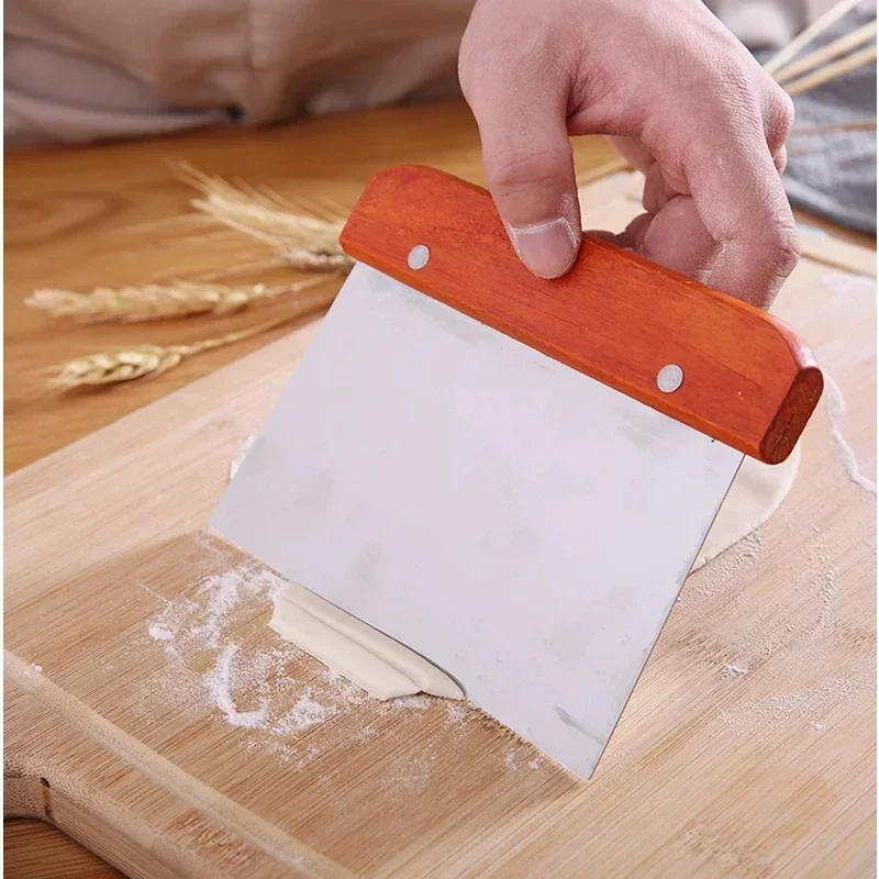 Description Picture 6 of itemDough Cutting Knife Stainless Steel Scraper Non-Stick Scraper Rice Roll Scraper Dough Cutting Cake Steamed Bun Hand Rolling Doug
