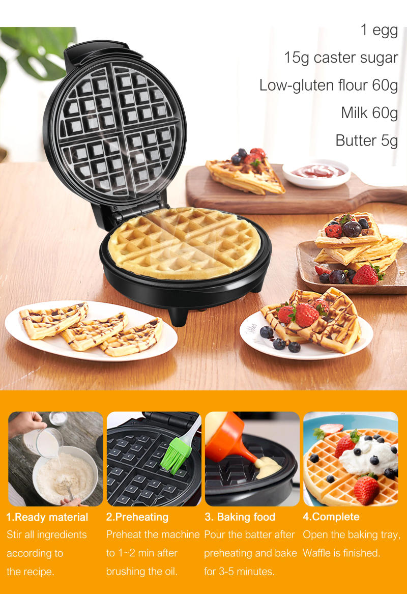 Description Picture 5 of itemElectric Waffle Maker Cooking Kitchen Appliances Bubble Egg Cake Oven Breakfast Ice Cream Machine Waffles Pot Baking Pan Sonifer