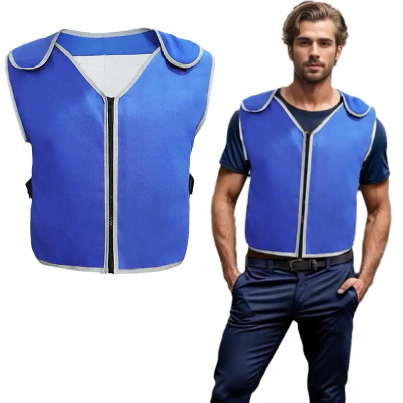 Description Picture 6 of itemCooling Ice Vest Summer Outdoor Activities With 20 X Ice Pack 6 X Bubble Bag For Men Women Hot Summer Outdoor Working Y9S3