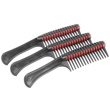 3 Pack Hair Comb, Comb Roller, Detangling Roller Comb Integrated Hair Roller Comb, Anti Splicing Comb For Salon Barber Hair Dye