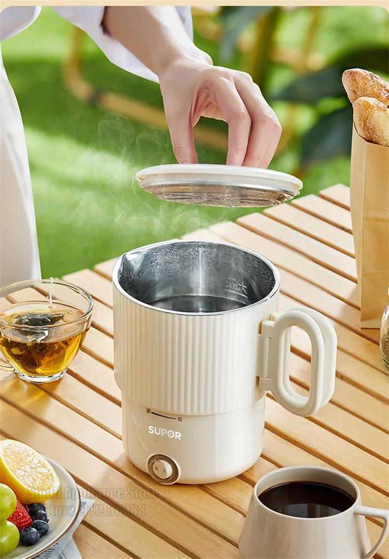 Description Picture 6 of itemSUPOR Household Folding Kettle 800ML Electric Portable Boiling Pot 220V Travel Water Boiler Kitchen Appliances Water Kettle