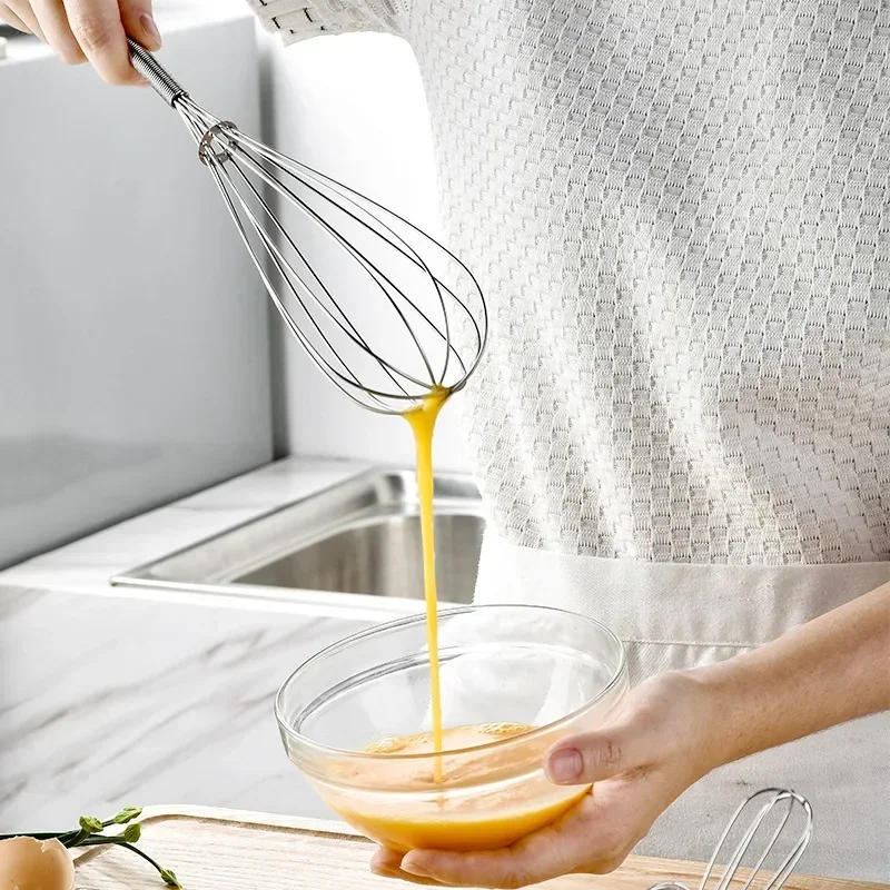 Description Picture 3 of itemMultifunctional Mini  Rotary Manual Egg Beater Mixer Kitchen Egg Whisk Bake Tool Egg Agitator Stainless Steel Eco-Friendly New