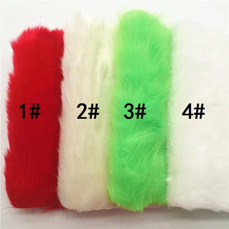 Description Picture 2 of itemImmitation Fur Fabric Sheets Red White Green Cream Colors Fur Leather with Knited Backing Fur for Toys Bows DIY GM367B