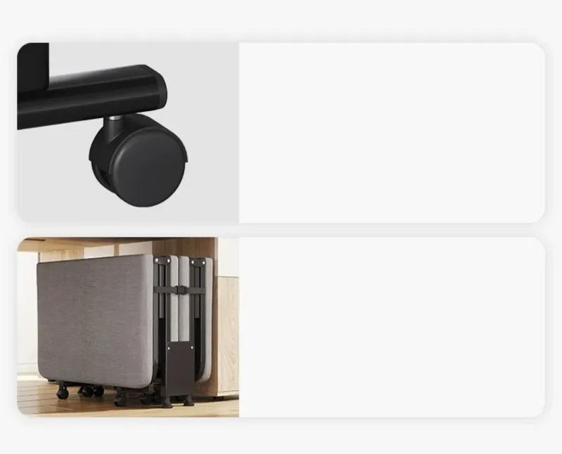 Description Picture 5 of itemFolding Beds Office Lunch Break Single Bed Recliner Home Furniture  Outdoor Camping Nap Folding Bed with Mattress e