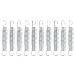 10Pcs Trampoline Springs Springs Stainless Steel Trampoline 10x Galvanised Heavy-Duty Kit No. 70 Carbon Steel Parts