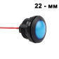 22mm-Blue LED