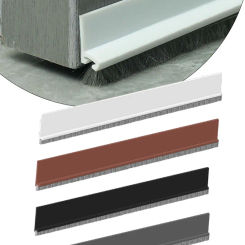 100CM Silicone Door Bottom Seal Strip Adjustable Weatherstrip Under Door Draft Stopper Insectproof Door Sweep Strip