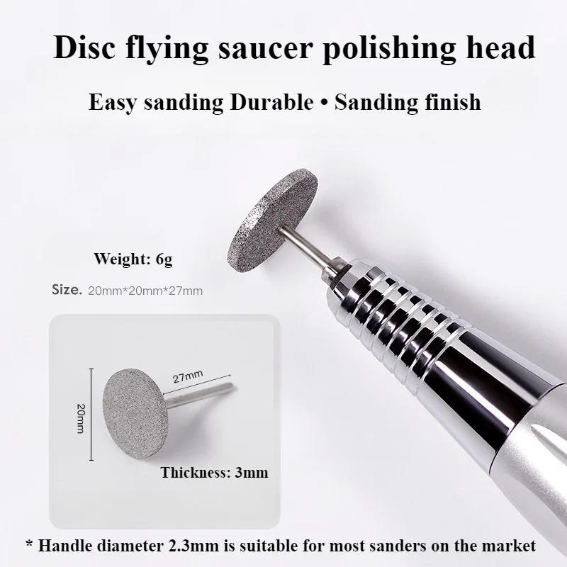 Description Picture 6 of itemNail Diamond Metal Drill Bits Disc Bit Dead Skin Callus Electric Foot File Callus Remover Shaft for Nail Salon Grinding Head New