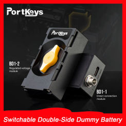 Portkeys BD1 Switchable Double-Side Dummy Battery for Camara Monitor and Video Transmission System Conveniently Powered PD Port
