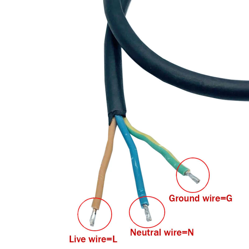 Description Picture 6 of item2M 3*1.5mm M19 AC Power Cable with EU Socket Type Copper Extension Wire Fit for SG Series 250W-700W Micro Grid Tie Inverter