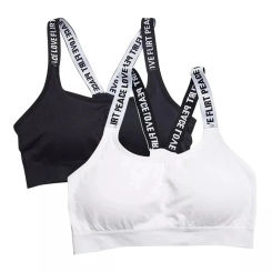 1PCS English Alphabet Sexy Comfortable Shoulder Strap Wrapped Chest And Rag Seamless Rimless Girls' Anti Light Sports Underwear