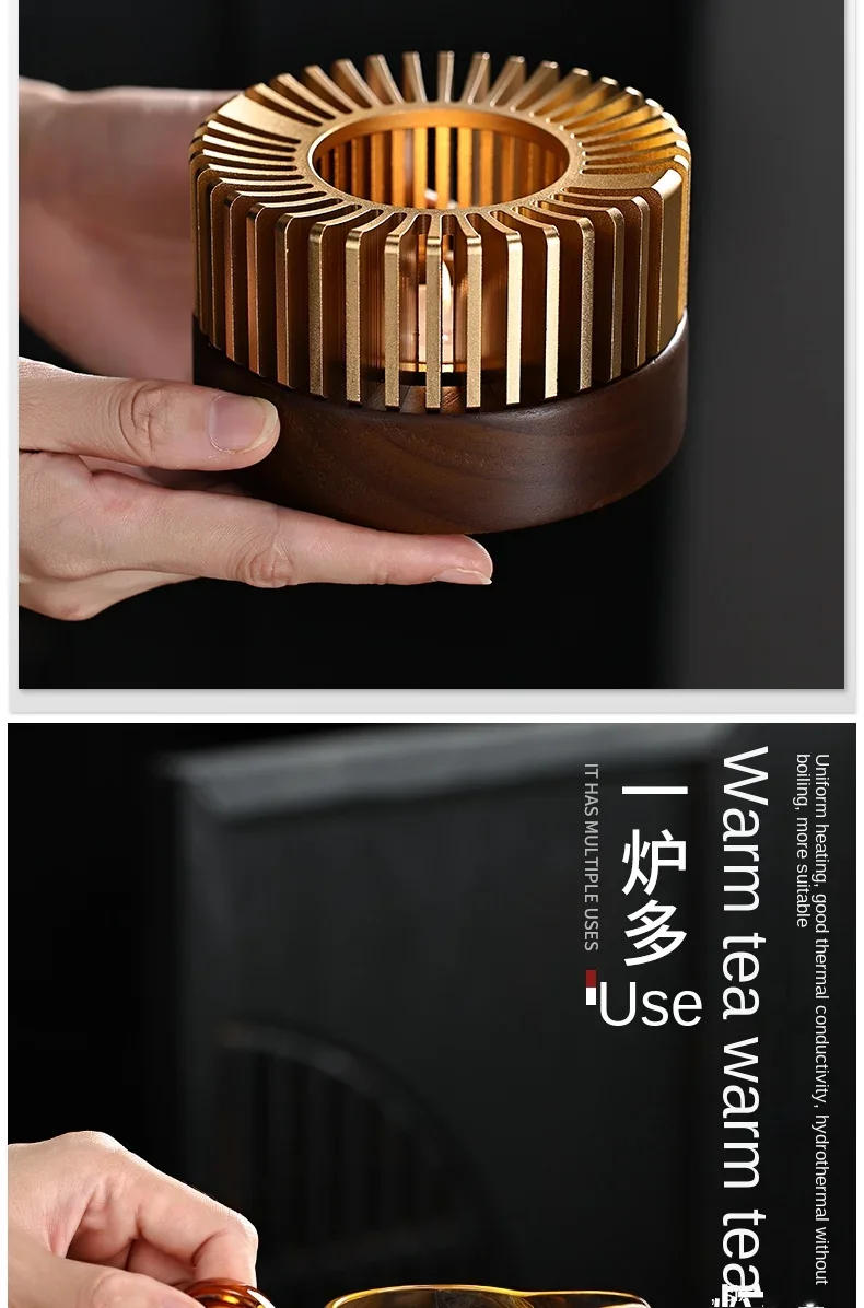 Description Picture 6 of itemTea Warmer Teapot Base  Warmer Candle Heating Fruit Flower tea Insulated Tilting Kettle Warmer Cup tea Maker