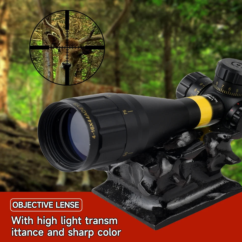 Description Picture 5 of item4-16x44 AOEYS Rifle Scopes Sniper Air Gun Sight for Hunting Airsoft Optical Telescopic Spotting Riflescopes Airsoft Optic Sight
