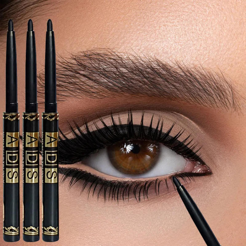 Description Picture 2 of item3pcs Black Eyeliner Pencils -Waterproof, Sweatproof & Smudge-Proofwith Easy Twist Application for Flawless Eye Makeup
