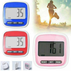 Mini Digital Step Counter Large Screen Smart Electronic Pedometer For Walking Distance Lightweight Design Calorie Counting V2R8