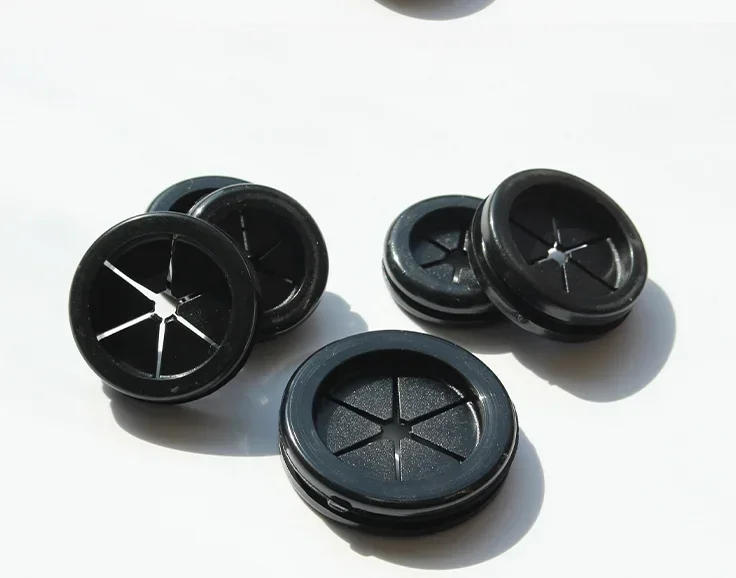 Description Picture 6 of item10pcs Rubber wire grommet gasket sheet 25mm flat seal o ring Dust hole plug for Electric box inlet outlet cable holder protector