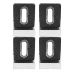 4 Pcs Wall Mounted Mirror Clip Glass Retainer Clips Hanger Hanging Kit Material Stainless Steel for Brackets