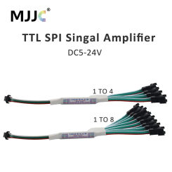 DC 5V 12V 24V Mini TTL Signal RGB IC Addressable LED Strip Amplifer Single Color Controller Repeater for WS2811 WS2812B SK6812