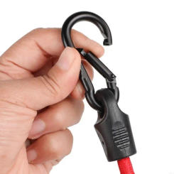 Bungee Cord Tensioner Expander Rope Tie Strap Luggage Strap with Carabiner Hook