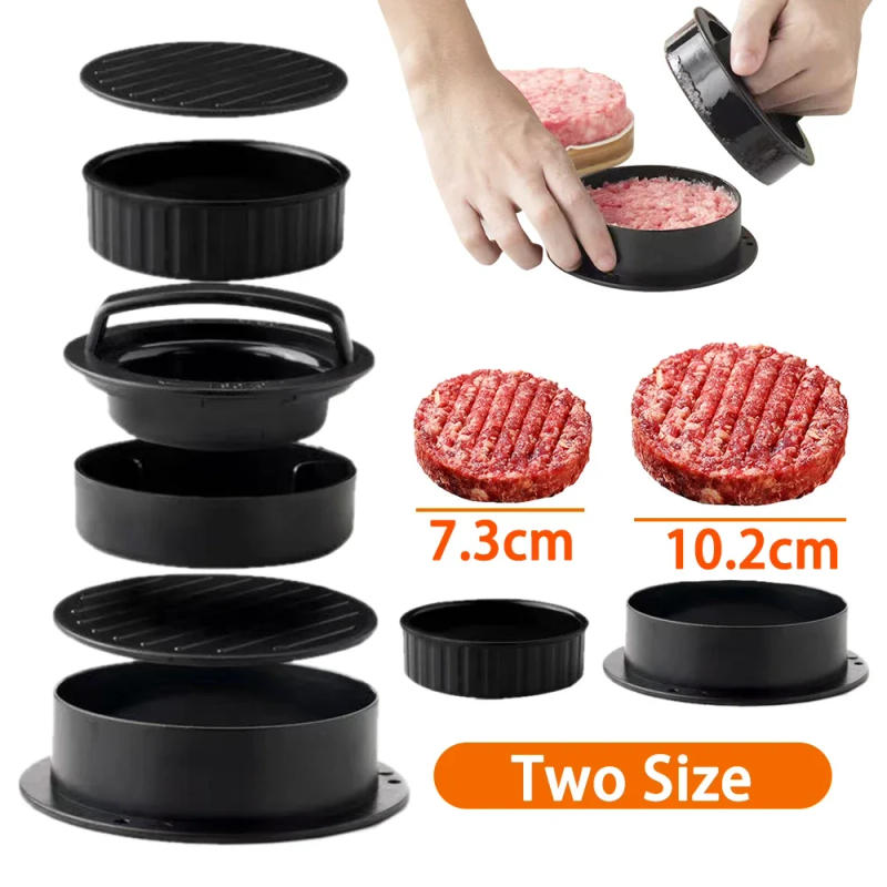 Description Picture 2 of itemRound Hamburger Burger Press Beef Grill Food-Grade ABS Hamburger Helper Meat Press Cutlets Patty Maker Mold Kitchen Gadgets