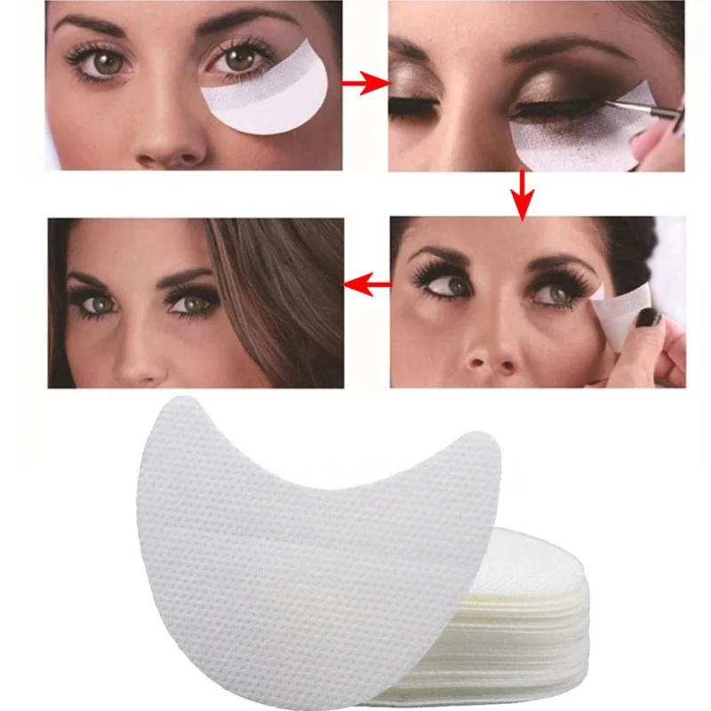 Description Picture 4 of item20/30/50pcs Eye Makeup Stencils Disposable Eyeshadow Stickers Eyeliner Shield Grafted Eyelashes Isolate Eyelash Removal Patches