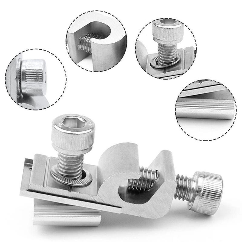 Description Picture 5 of itemSolar Panel Mounted Grounding Clip Solar PV Mounting System Ground Lug Standard Grounding Clip Buckle Terminal Bracket