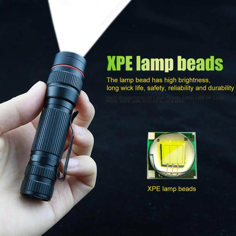 Description Picture 5 of itemPortable USB Rechargeable LED Flashlight Waterproof Mini Super Bright Light for Outdoor Hunting Hiking Fishing Repair Torch