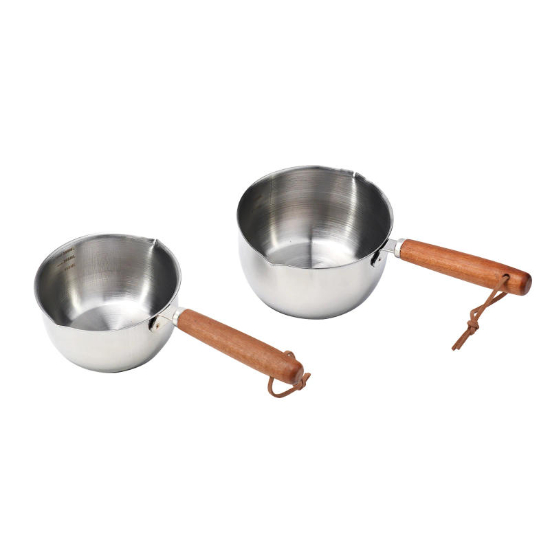 Description Picture 2 of itemMilk Pot Stainless Steel Hot Oil Pan 150ML-500ML Hot Sauce Small Pot Cooking Butter Melting Pot Versatile Flat Bottomed Oil Pan