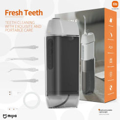 xiaomi Dental Water Jet Portable Oral Irrigator IPX7 Flosser Rechargeable Water pick Thread Home Travel Mouth Washing Machine