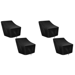 A36T-Patio Chair Covers,4 Pack Waterproof Outdoor Lounge Deep Seat Furniture Cover,Single Garden Sofa Chair Cover 27X31x40in