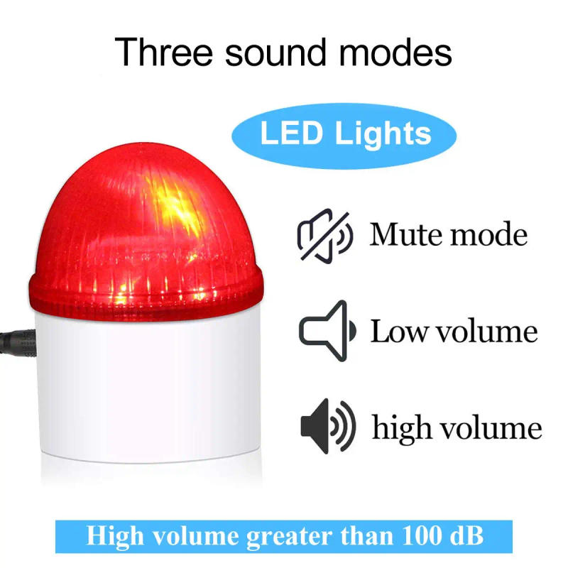 Description Picture 6 of itemRetekess TH103 Caregiver Pager Alarm Strobe Siren Call System Pull Rope Waterproof Call Button for Home Safety Elderly Patient