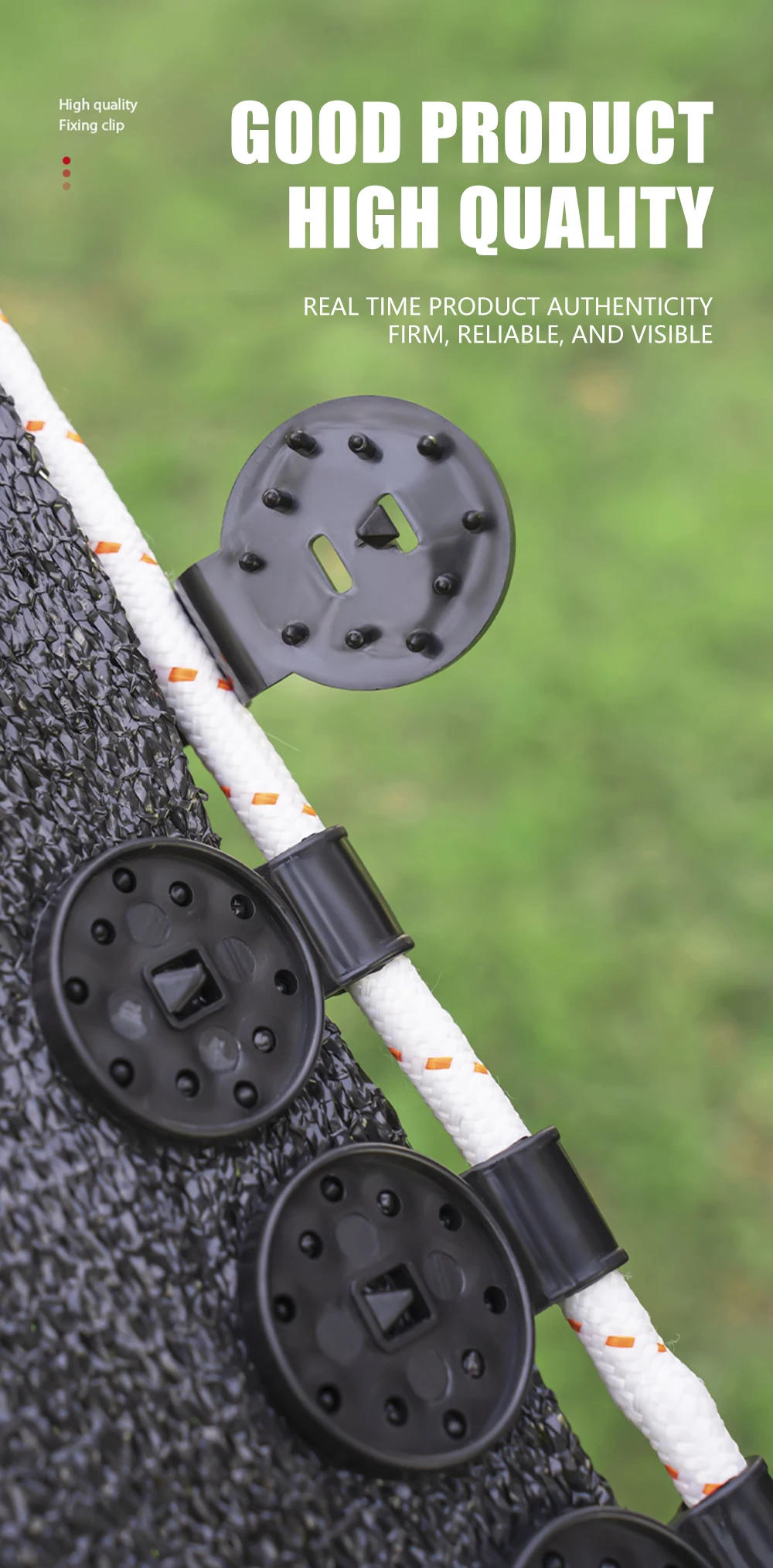 Description Picture 4 of item50PCS Shades Mesh Plastic Clip Shade Pergola Cloth Accessories Shading Awning Clips Shadow Tent Net Clip Garden Buildings