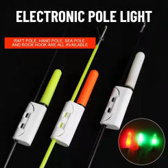 5Pcs Dark New Night Red/Green/Blasting flash Float Fishing Rod Tip Lightstick Fluorescent Light Glow Stick Bite Alarm