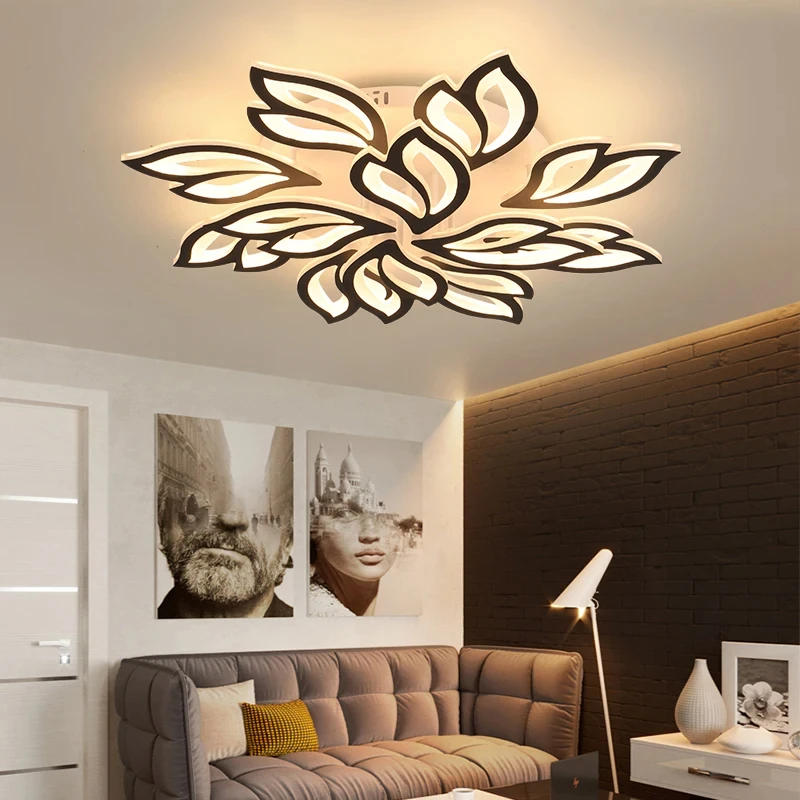 Description Picture 3 of itemMetal Gold Black Ceiling Lamp LED Light Living Room Lighting Household Luminaria Bedroom Decoration Lamparas Lustres 2024